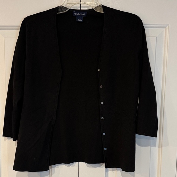 Ann Taylor Elegant Black Silk Blend Sweater - Picture 6 of 6